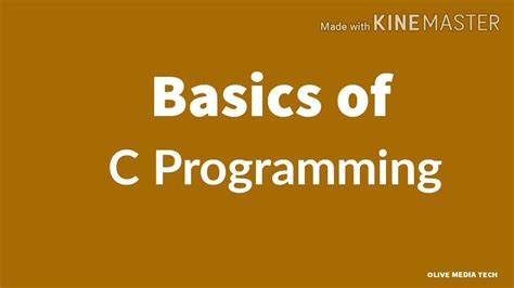 C Programming Basics C Programming For Beginners Learn C Programming