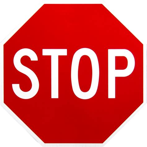 Stop Sign Png 3d