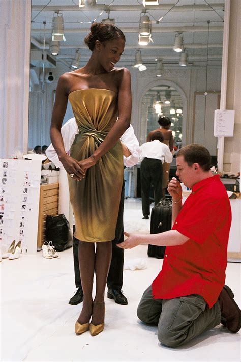 Naomi Campbell In A Fitting With Alexander Mcqueen S