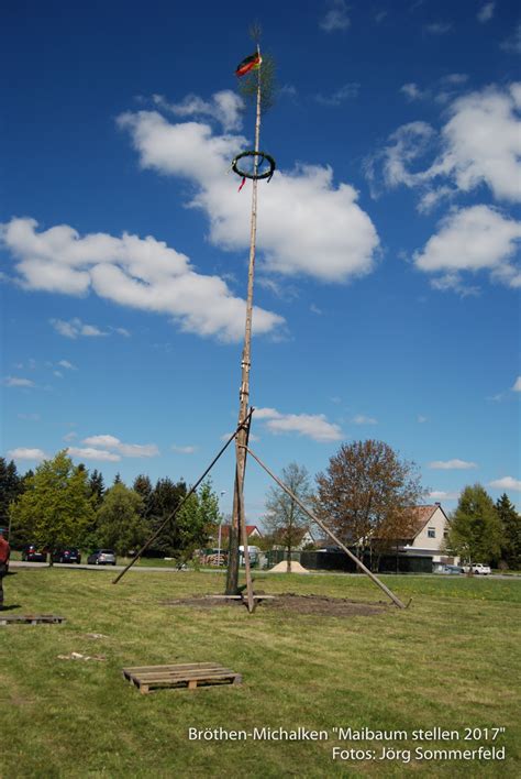 Das mit dem maibaum stellen gibtes im saarland auch aber eher praktiziert von verinen um etwas geld zu verdienen bzw irgendwo im ort was nzu erneiern oder was neuse anzuschaffen ! Maibaum stellen - Bröthen-Michalken