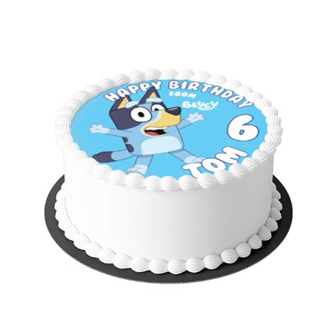Bluey Edible Image Cake Topper Personalized Birthday Sheet Decoration Sexiz Pix