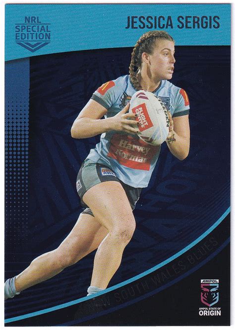 2022 Nrl Rivalry Silver Specials Ss08 Jessica Sergis Nsw Blues