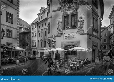 Medieval Streets Prague Editorial Photography Image Of Castle 49069257