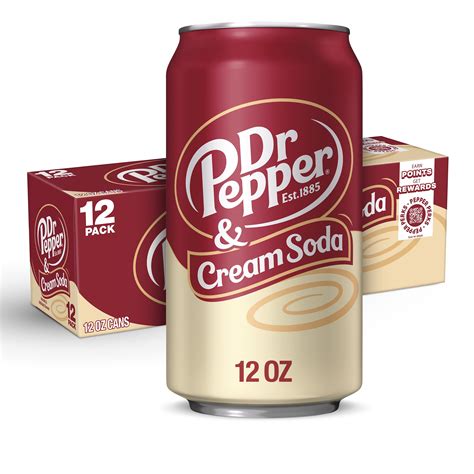 Dr Pepper And Cream Soda 12 Fl Oz Cans 12 Pack