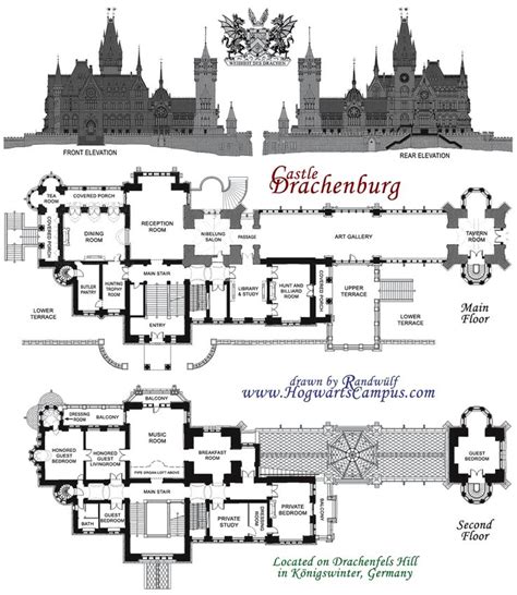 Small, cozy minecraft castle · 2. Drachenburg Castle Floor Plan | Castle floor plan ...