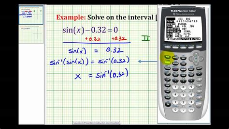 3) by the pythagorean theorem, you can find the length of the hypotenuse of the triangle. Ex: Solve sin(x)=a Using a Calculator (positive a) - YouTube
