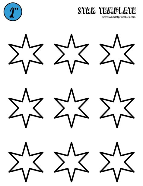 Free Christmas Star Templates For Crafts And Activities Star Template