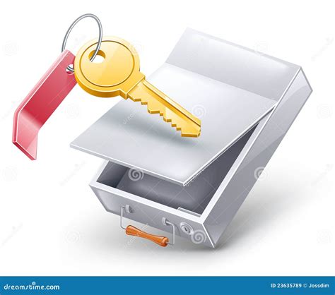Safety Deposit Box With Key Royalty Free Stock Images Image 23635789