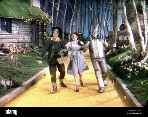 The Wizard Of Oz Ray Bolger As The Scarecrow Judy Garland As Dorothy Jack Haley As The Tin Man