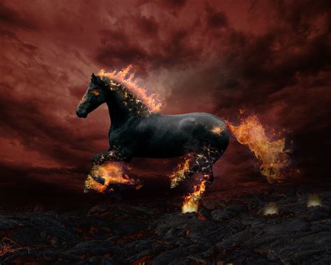 Fire Horse By Fancreator On Deviantart Лошади Рисовать Как рисовать