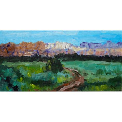 Zion National Park Contemporary Impressionist Style Original Oil