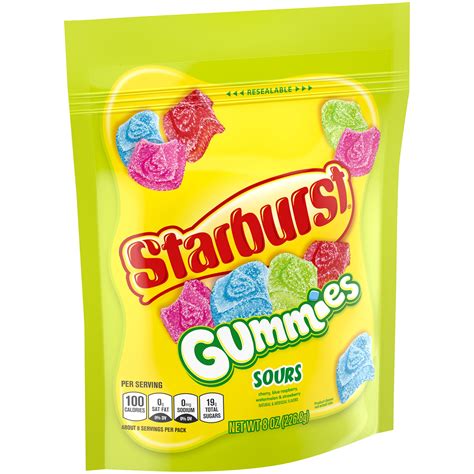 Starburst Gummies Sours Candy 8 Ounce