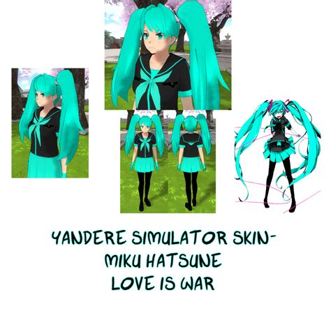Yandere Simulator Love Is War Miku Skin By Imaginaryalchemist On