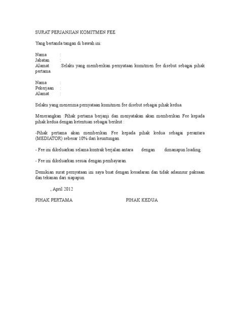 Jika iya, berikut ini adalah contoh surat perjanjian jual beli rumah yang bisa di download. Surat Perjanjian Fee Jual Beli Tanah - Contoh Surat