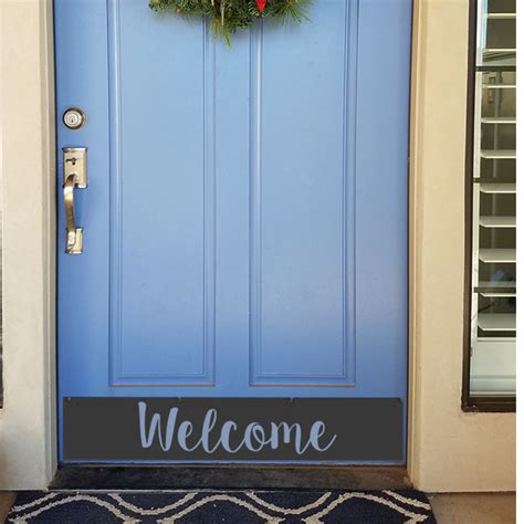 Please make sure to check the size and color before ordering online. Welcome Door Kick Plate | Door kick plates, Kick plate ...