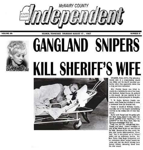 NEWSPAPER STORIES OF SHERIFF BUFORD PUSSER Historical Men Mcnairy County Buford