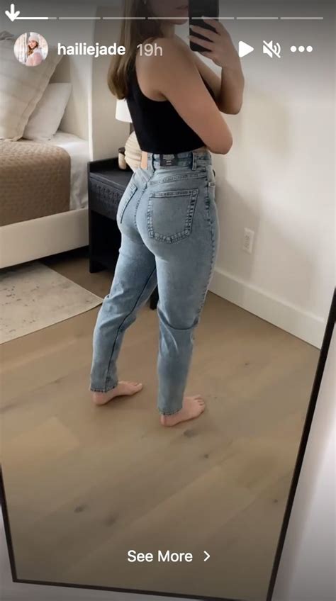eminem s daughter hailie jade flaunts massive peach in skintight jeans