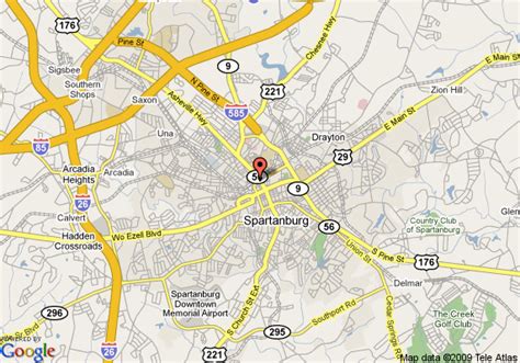 Map Of Marriott Spartanburg Spartanburg