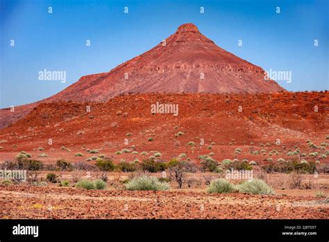 Namibia Kunene Region Damaraland Bergsig Desert Landscape Stock