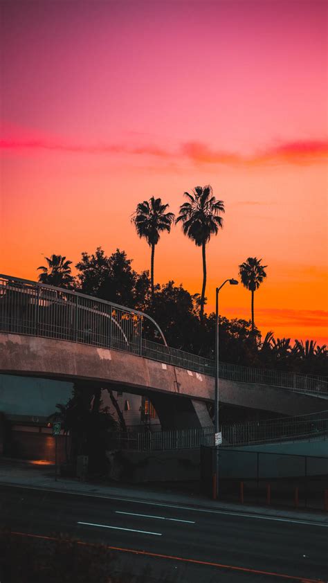 Free Download Download Los Angeles 4k Sunset Wallpaper 1080x1920 For