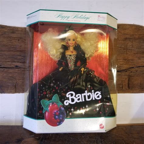 Vintage 1991 Mattel Happy Holidays Barbie Holidays Series Etsy