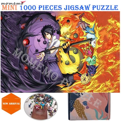 Momemo Naruto Wooden 1000 Pieces Jigsaw Puzzle For Adults Cartoon Anime