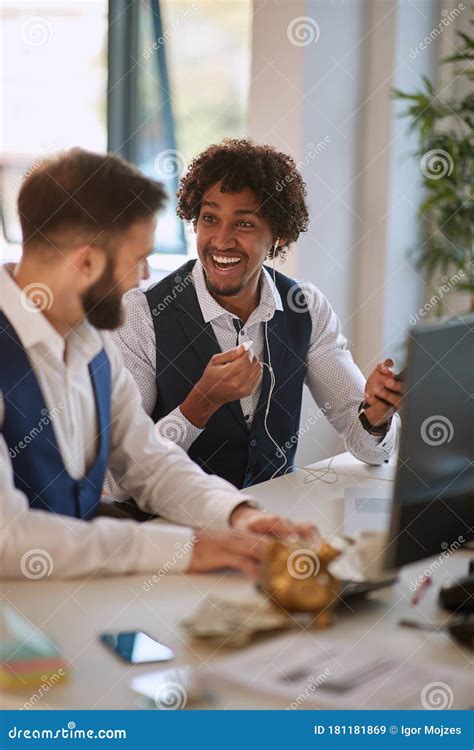 Creating A Pleasant Atmosphere At Work Stock Image Image Of