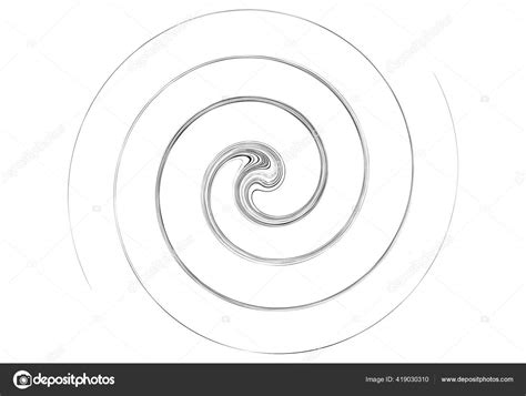 Volumen Girado Curva Forma Hélice Elemento Diseño Espiral Giratorio