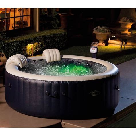 Intex Purespa 4 Person Inflatable Hot Tub Slip Resistant Seat And Foam