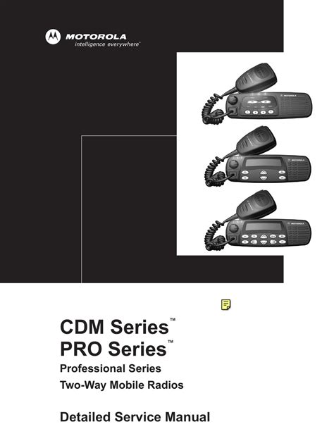 Motorola Cdm Series Service Manual Pdf Download Manualib