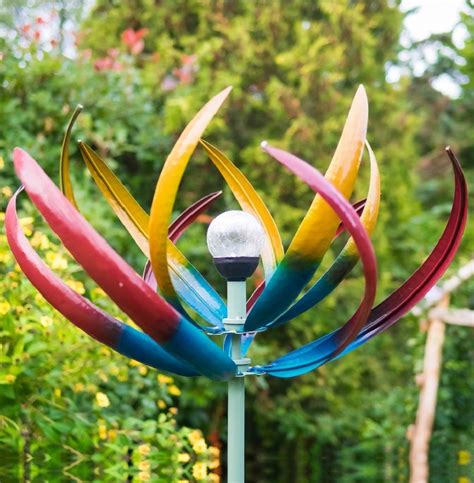 Large Metal Garden Wind Spinners Garden Design Ideas