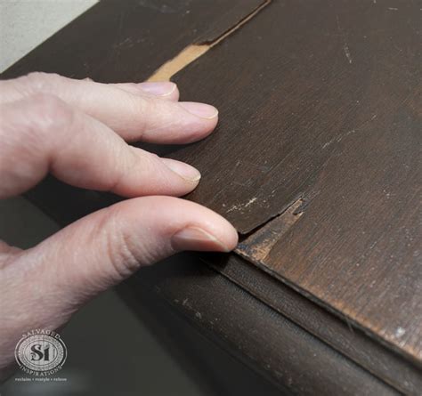 Maybe you would like to learn more about one of these? How To ~ Fix Peeling or Chipped Veneer - Salvaged Inspirations