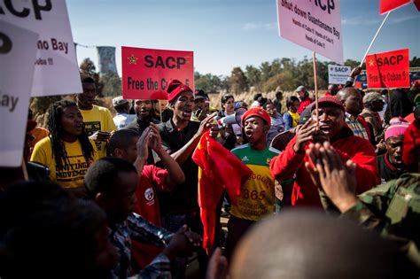 Protesters Mark Obama’s Visit To Pretoria And Johannesburg The New York Times