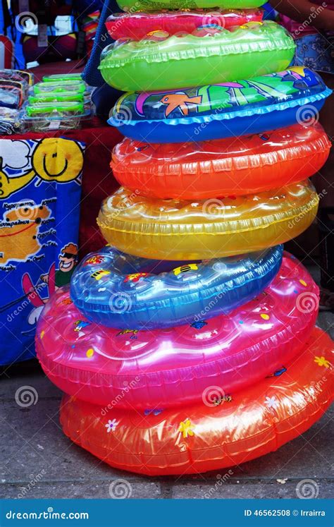 Inflatable Circles Stock Photo Image Of Inflatable Shop 46562508