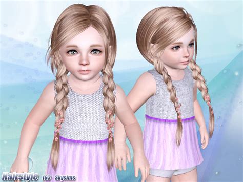 The Sims Resource Skysims Hair Toddler 163
