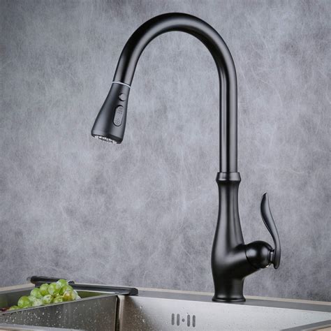 Kitchen Sink Tap High Arc Pull Out Tap Commercial Single Handle Basin