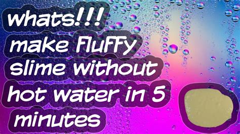 how to make fluffy slime youtube