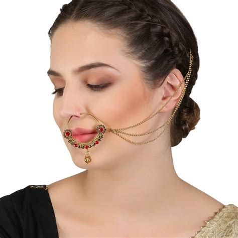 Multicolor Cubic Zirconia Nose Ring Penny Jewels 3046446
