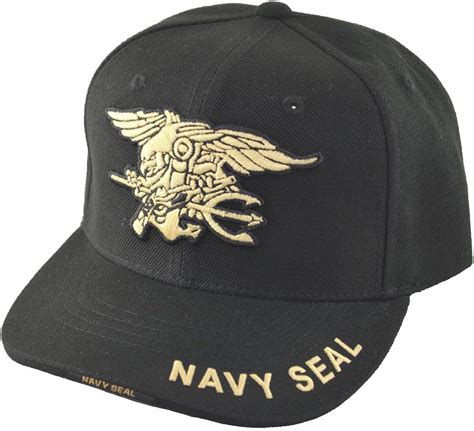 Military Navy Seal Caps W Logo Black Clothing