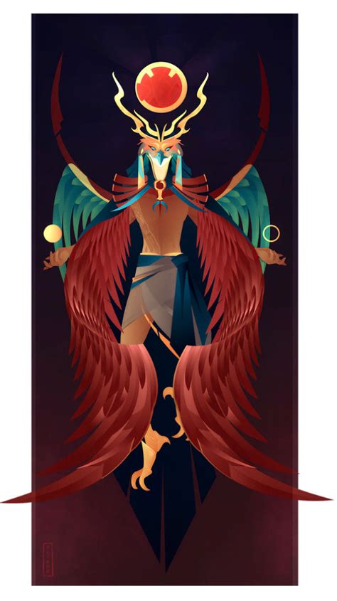 artist creates illustrations of old magnificent egyptian gods and goddesses artfido