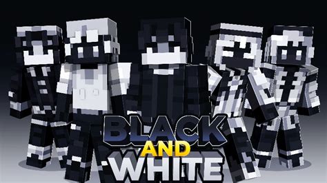 Black And White By Levelatics Minecraft Skin Pack Minecraft