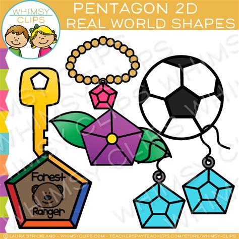 Pentagon 2d Shapes Real Life Objects Clip Art Images