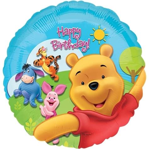 Jeder, der sich die fähigkeit erhält, schönes. Folienballon Winnie Pooh Happy Birthday, Folienballon mit ...