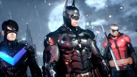 Batman Arkham Knight Trailer Mit Azrael Nightwing Robin And Catwoman