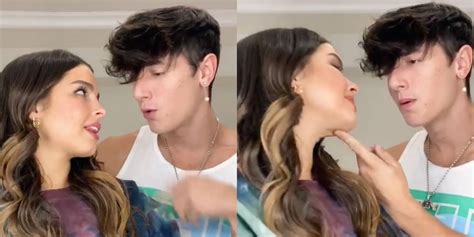 Addison Rae And Bryce Hall Cant Keep Their Hands Off Each Other In Flirty Tiktok