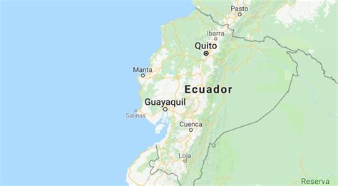 Quake Off Ecuadors Coast World News