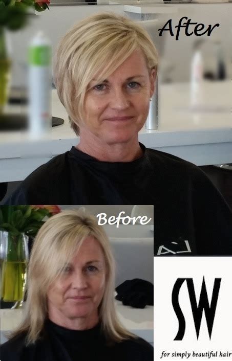 Being adventurous with your 'do alone can take years off of you, so why not try a hair color you've never tried before? Before and After - Steve Wynder Hairdressing
