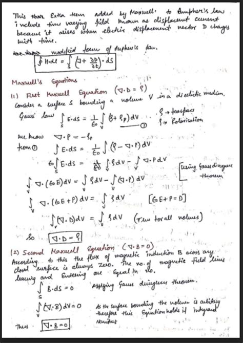 Electromagnetic Theory Handwritten Notes Pdf