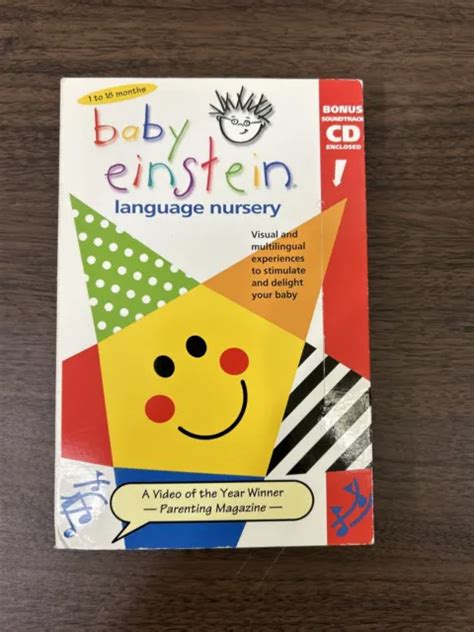 Baby Einstein Language Nursery Vhs 2004 Vhs With Bonus Cd 899