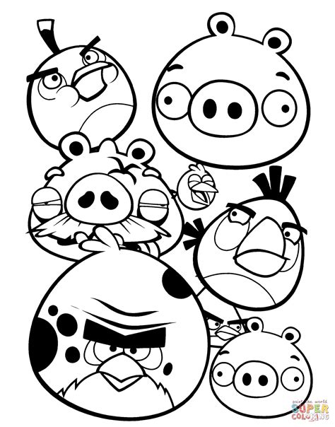 Ausmalbilder Angry Birds